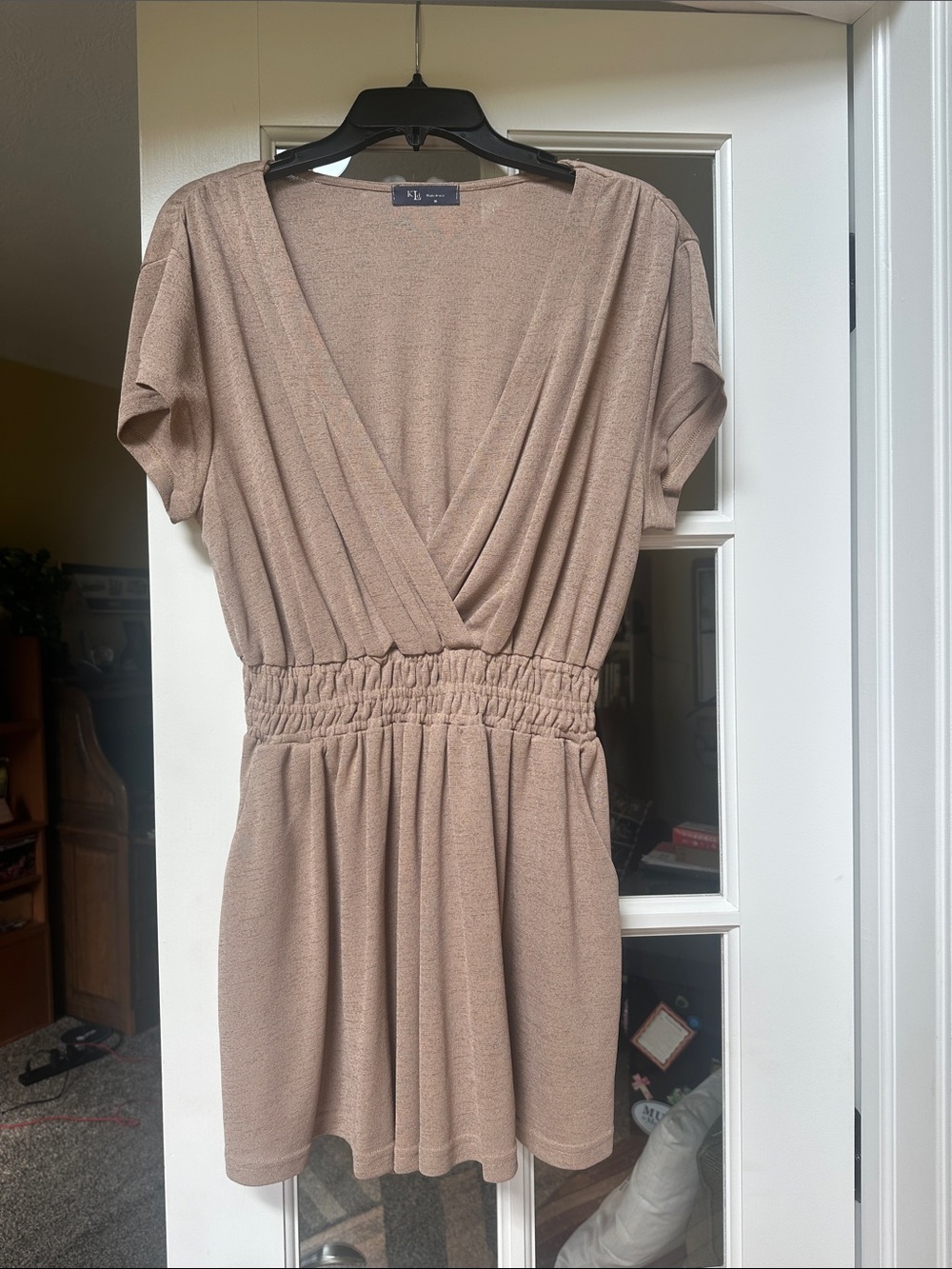 KLD Taupe Knit Jumpsuit - Women's